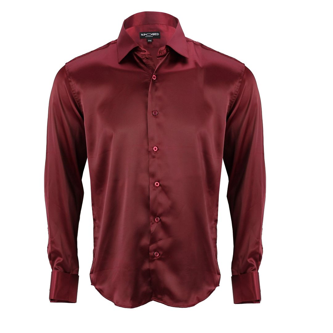 mens satin shirts uk